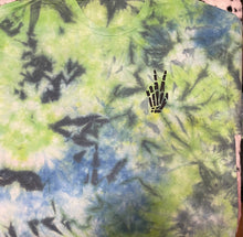 Load image into Gallery viewer, Skelly peace tiedye TShirt
