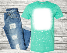 Load image into Gallery viewer, Green Girl Bleached T-Shirt Plus Size
