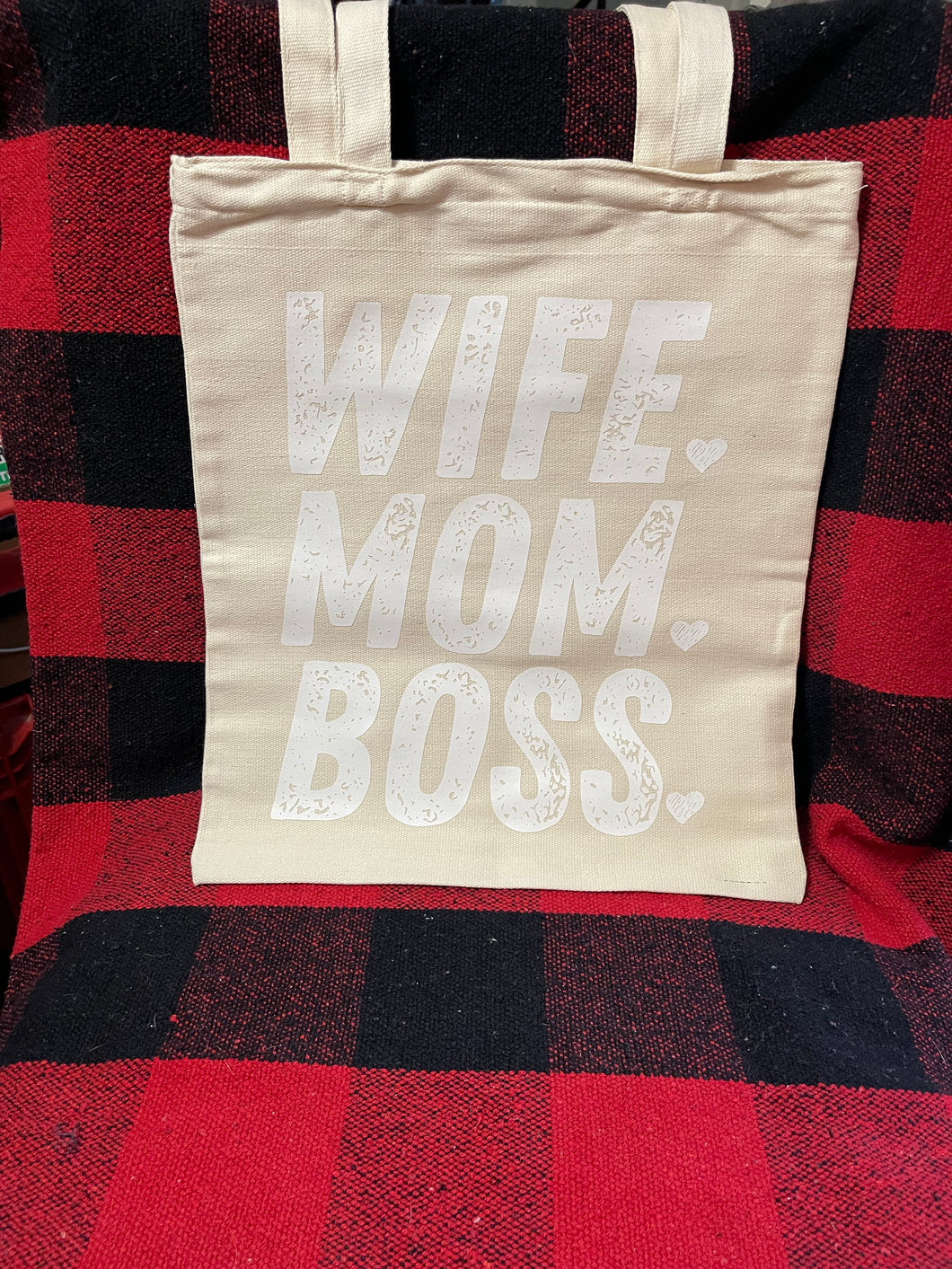 Wife Mom Boss Tote Bag