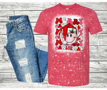 Load image into Gallery viewer, Merry Christmas Smiley T-Shirt Plus Size
