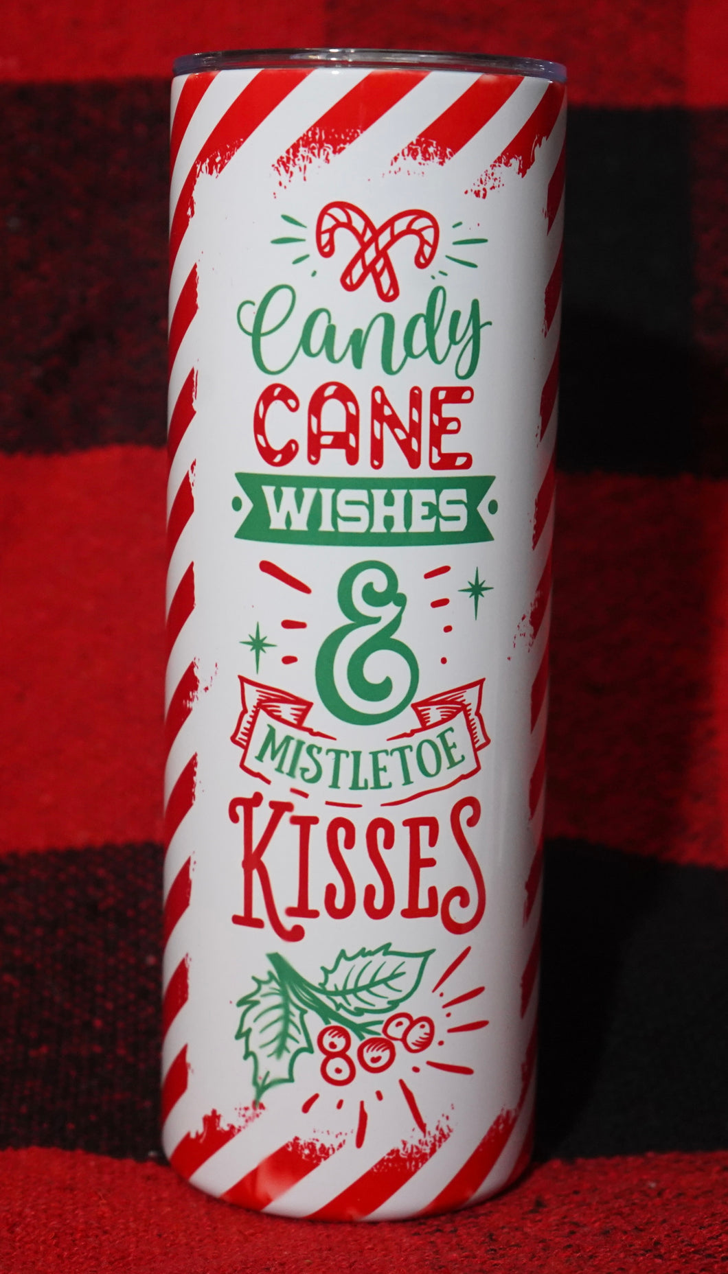 Candy Cane Wishes Cup