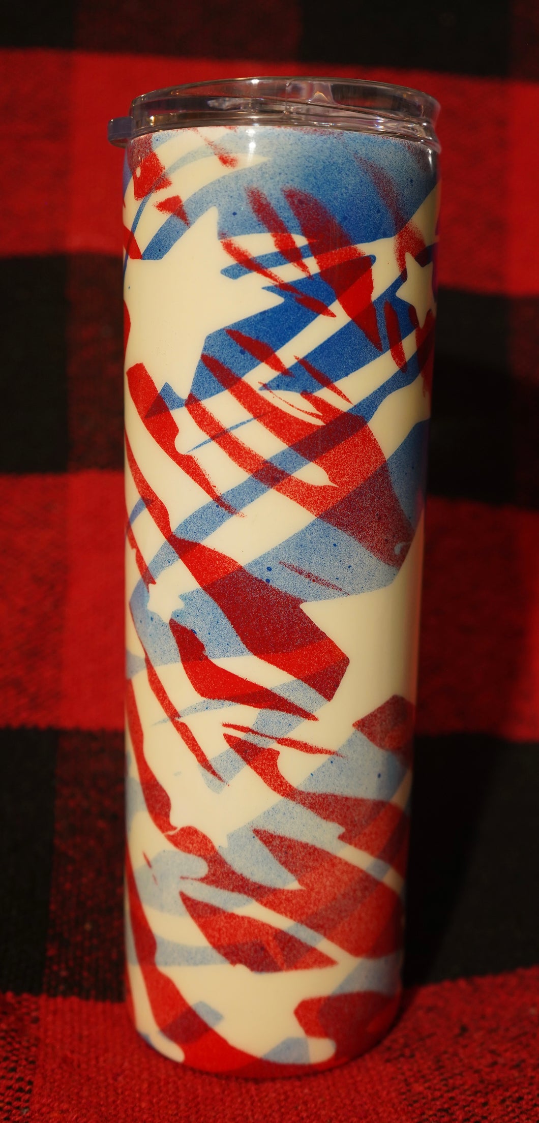 Red White and Blue Stars and Stripes Cup