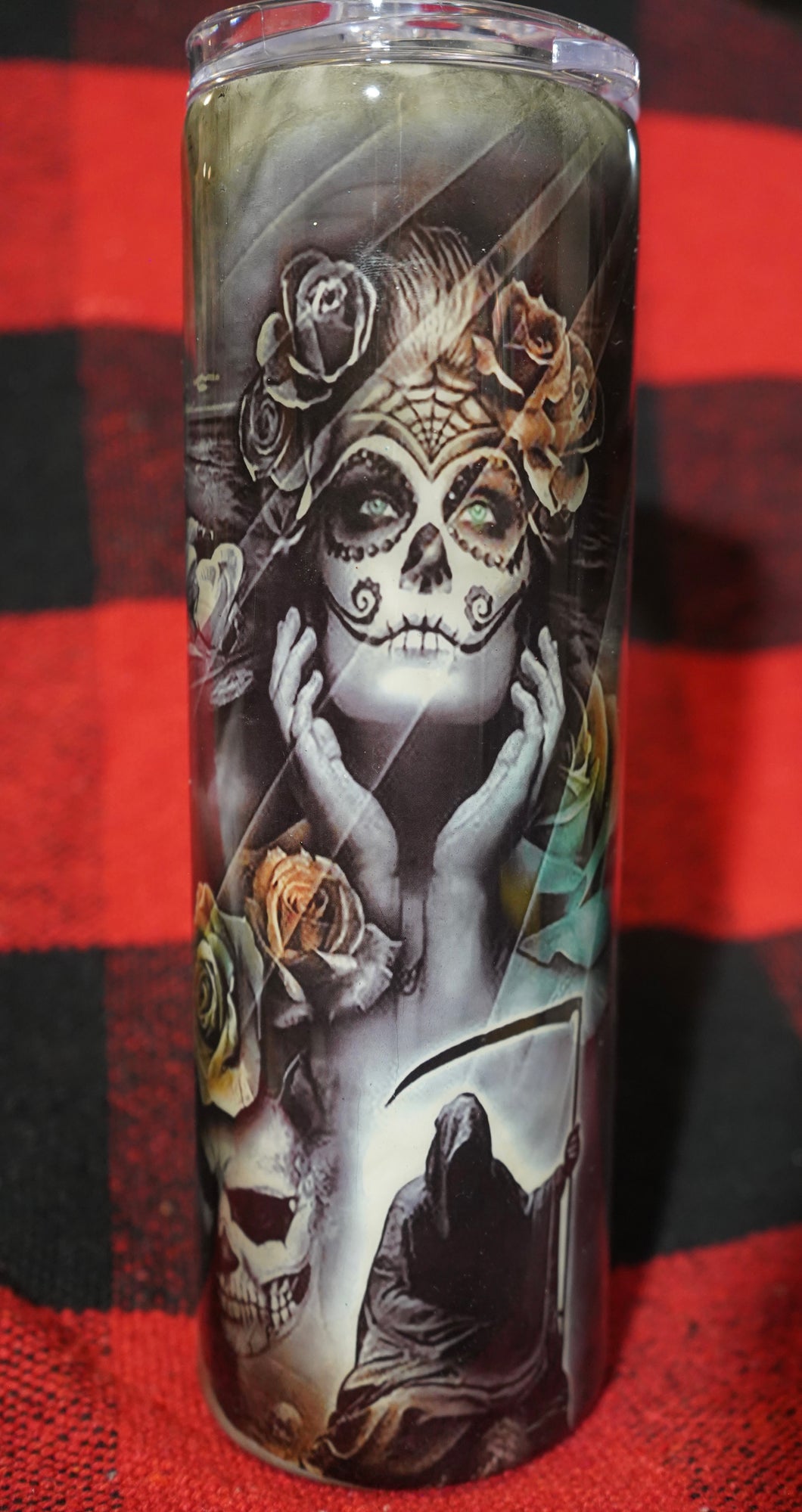 Sugar Skull and Smoke Tumbler