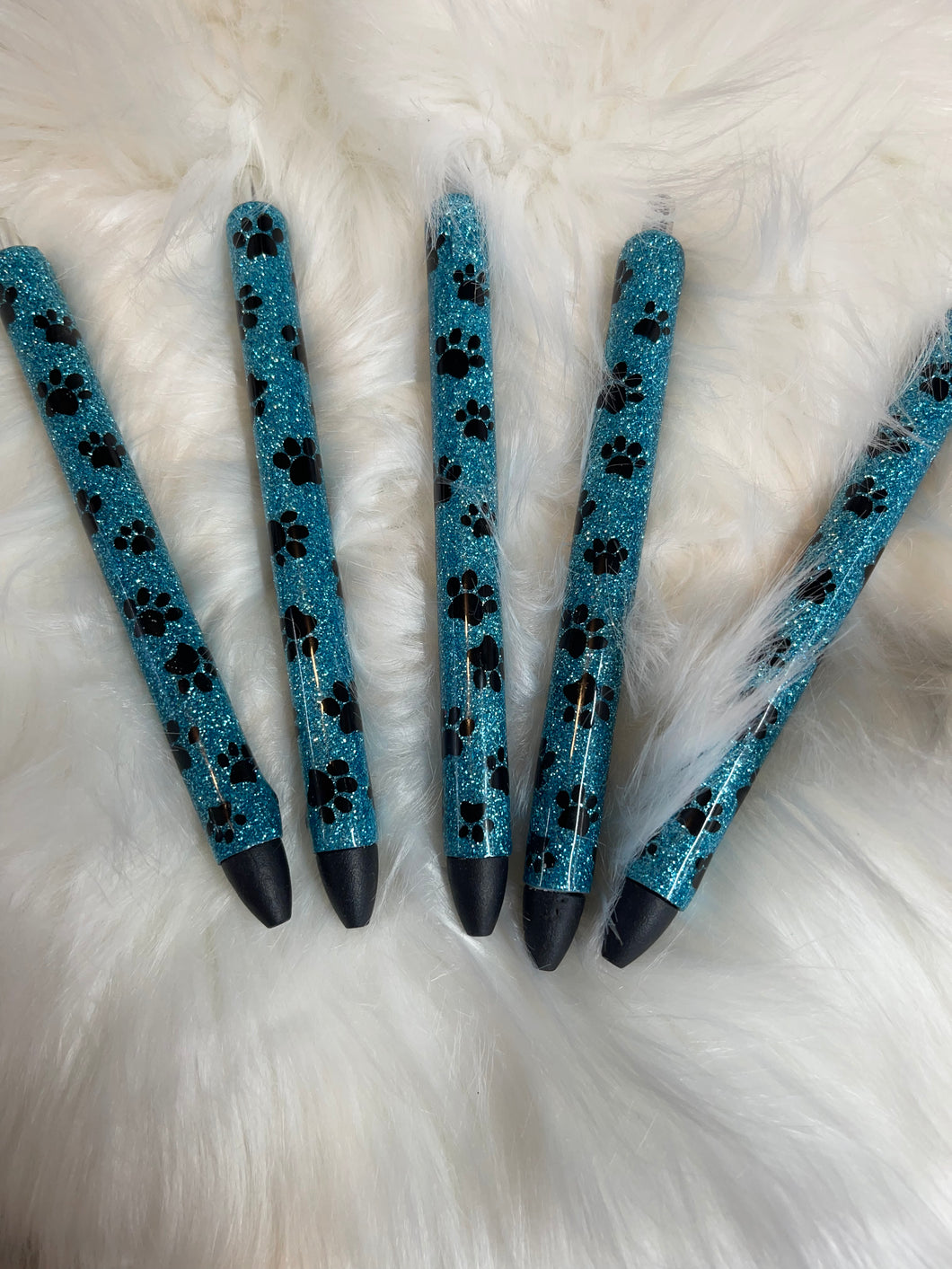 Blue Paw Print Pen